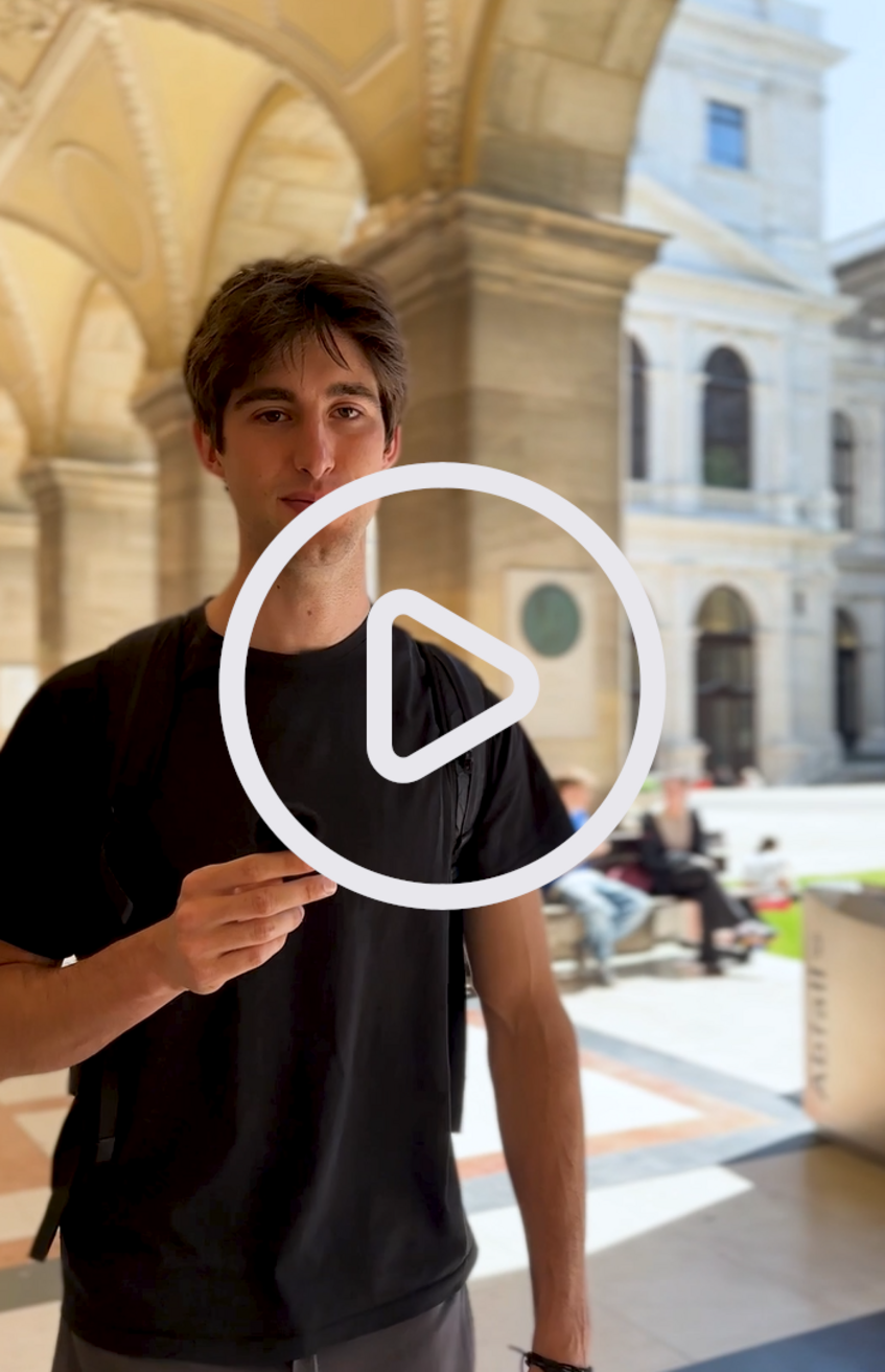 Link to video: Young man talks about new study program